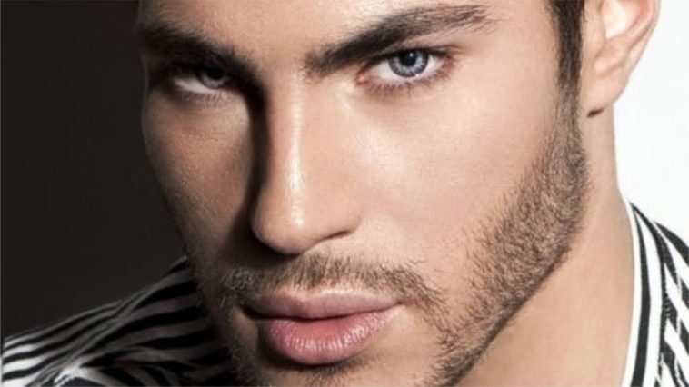 Features facial male model Picture shows